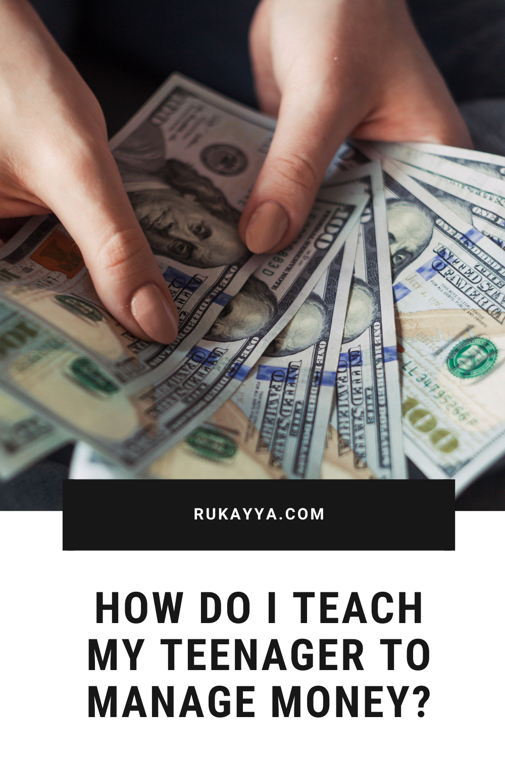 how do i teach my teenager to manage money