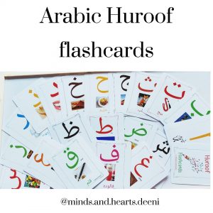 Arabic Huroof Flashcards. deeni products for your child
