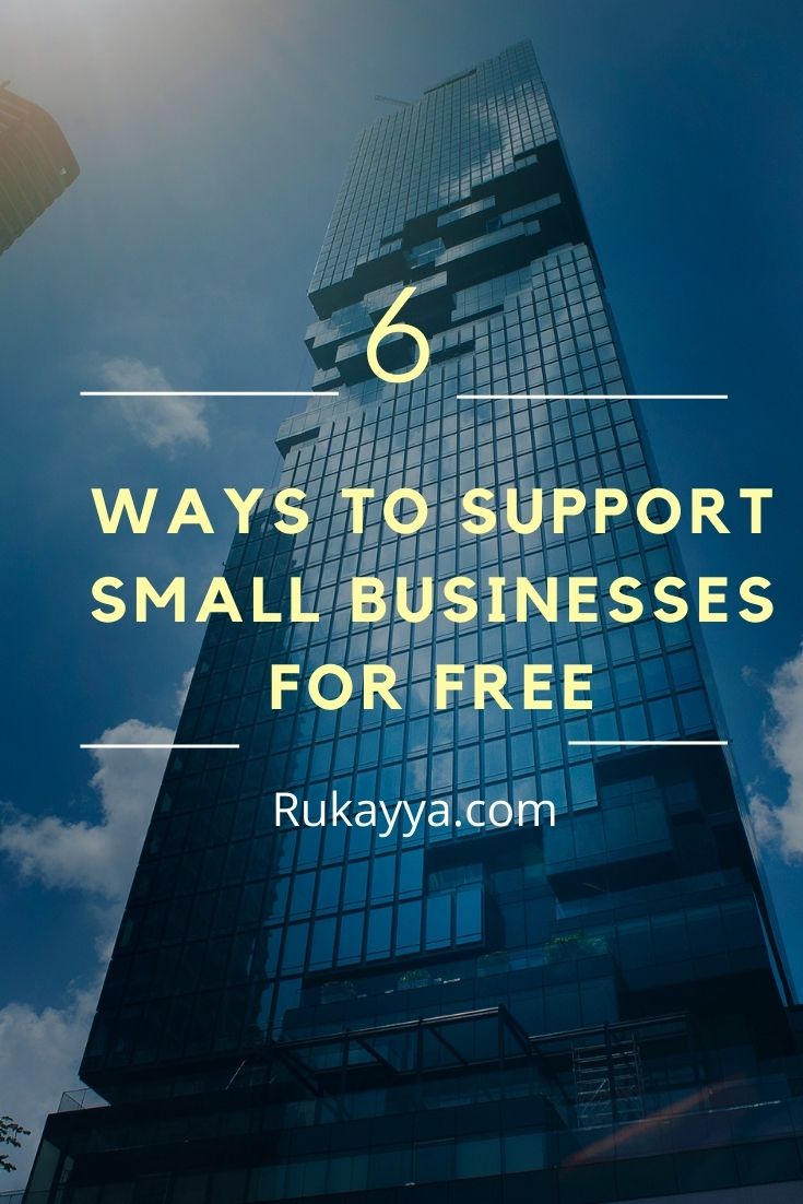 6 Ways To Support Small Businesses For Free