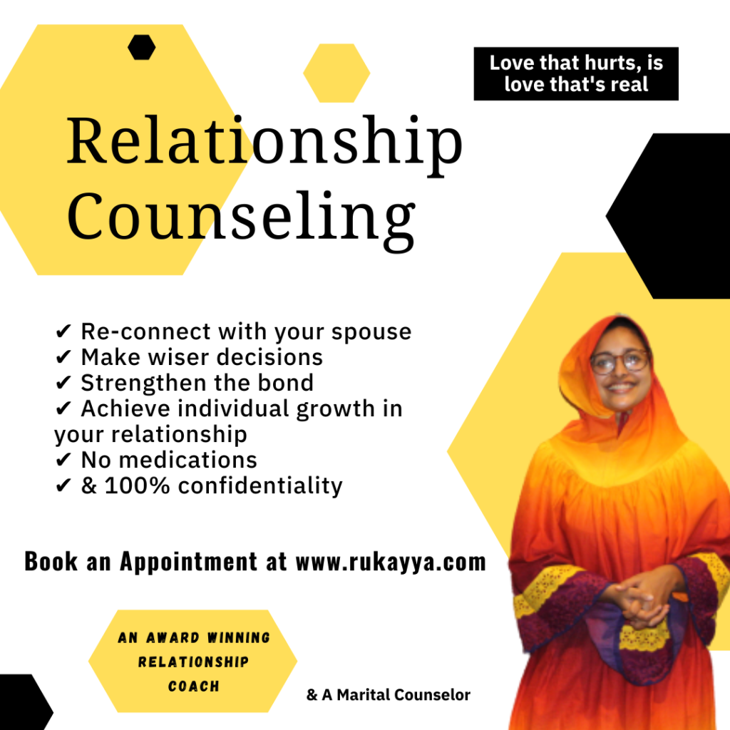 relationship counselling five love languages rukayya zirapur couple counseling